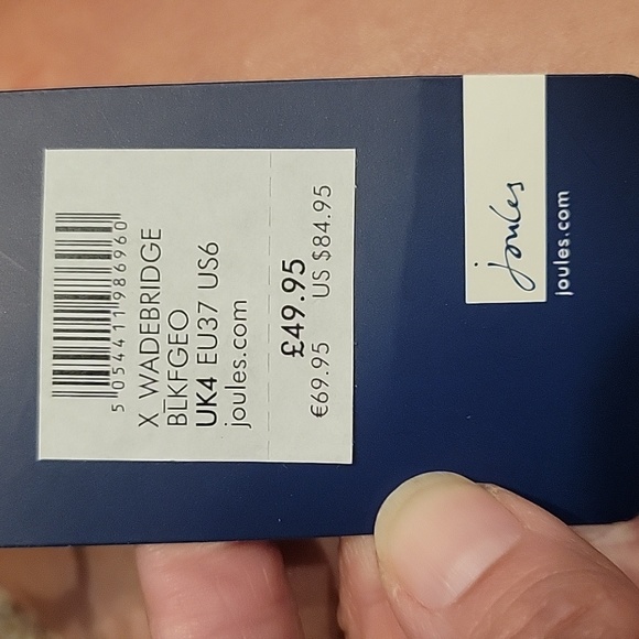 Joules wadebridge rain boot size 6 (barely worn - box kept) - Picture 5 of 6